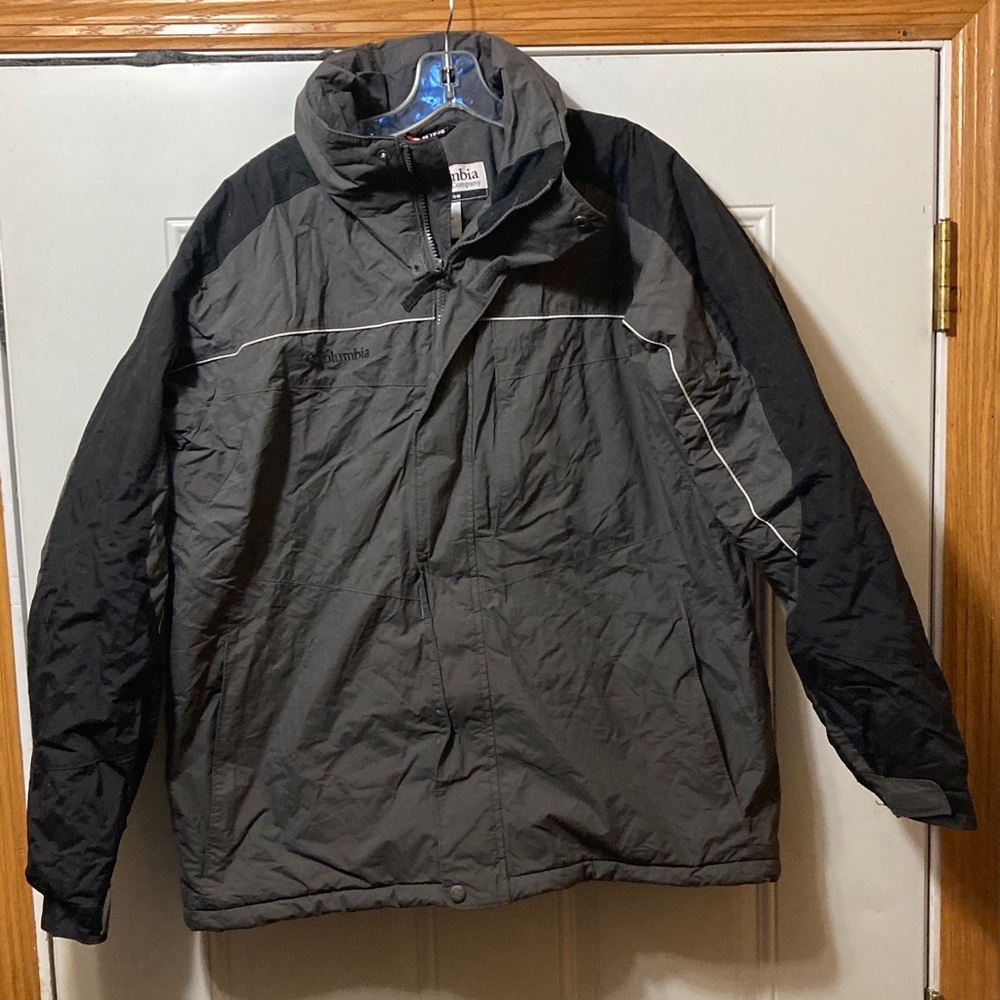 Columbia Men's Charcoal and‎ Black Performance Jacket L